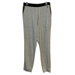 Smartwool Jiberish Joggrt Merino Wool Base Layer Pants Light Gray Unisex M